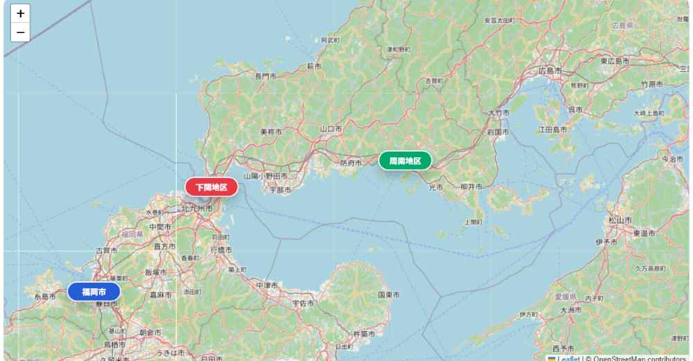 Concrete CMSアドオン 日本地図リンク