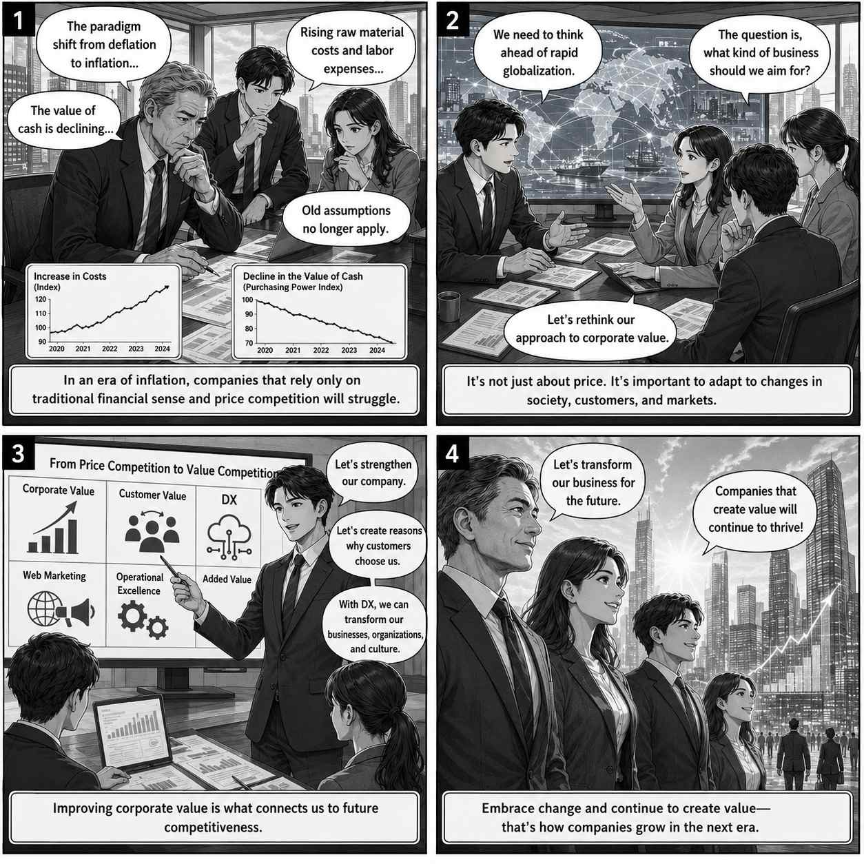 A paradigm shift from deflation to inflation